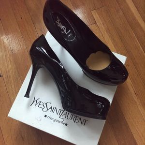 YSL patent black Vitelli Vernice pump